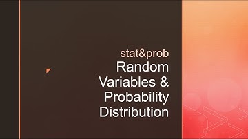 2022-02-09 Statistics & Probability - M1: Random Variable and Probability Distribution - Lesson 1