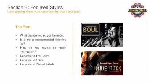 Music Technology Revision Guide: Section B Focused Styles