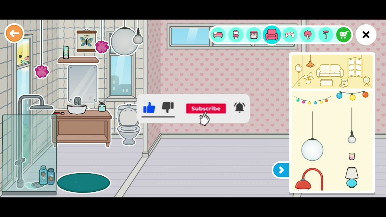 💖 Decorei só com itens grátis no Toca Life World… olha o resultado! *Será q eu consegui? 