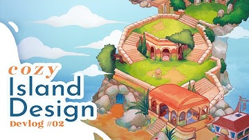 Cozy Island Design Process! ✿ || GOLEMBERT Devlog #02