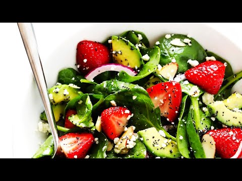 Strawberry Avocado Spinach Salad