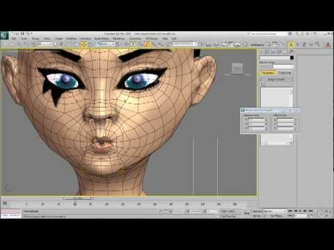 3DS Max and CAT facial bone rigging for games tutorial Part 3.3 - YouTube