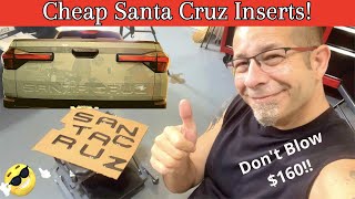 Hyundai Santa Cruz CHEAP Tailgate Letter Inserts