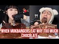 when mukbangers eat TOO much chocolate