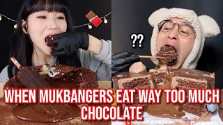 when mukbangers eat TOO much chocolate