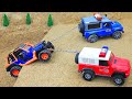 Police car rescue accident terrain vehicles and car toys