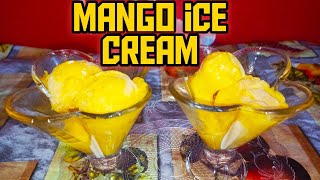 Mango Ice cream Recipe only 3 ingredient Ice cream Recipe without eggs| ايس كريم مانجو بثلاثة مكونات