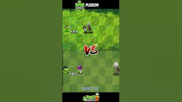 PVZ 1 FUSION VS PVZ 2 - Mega Gatling Pea Team Vs  Zombie Team - Which side will Win ? #shorts