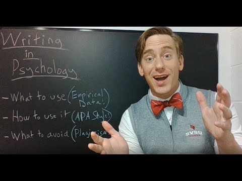 Video: How To Write An Essay On Psychology