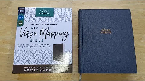 Verse Mapping Bible, with Study System Developed b...