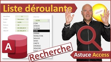 Liste déroulante de recherche sur formulaire Access