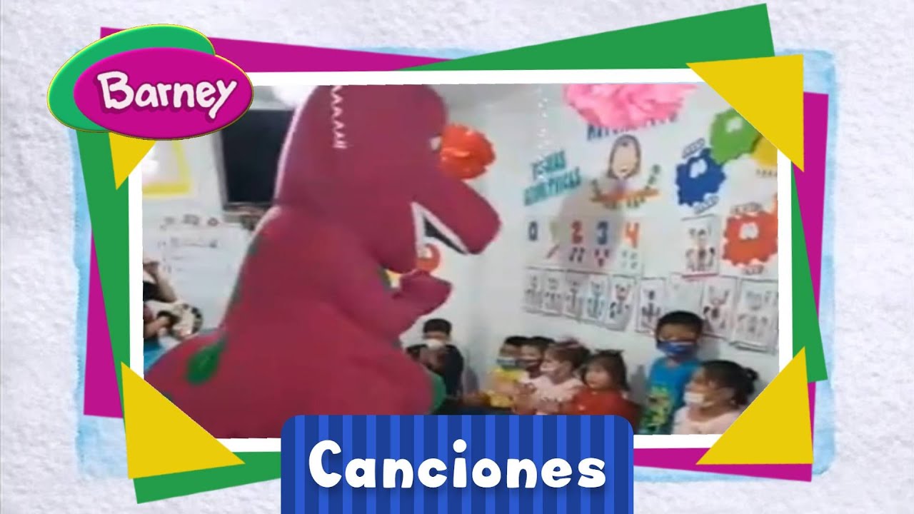 Barney Cantando Si Las Gotas De Lluvia En Un Kinder Canciones