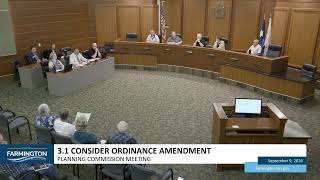 Planning Commission Meeting - September 9, 2026