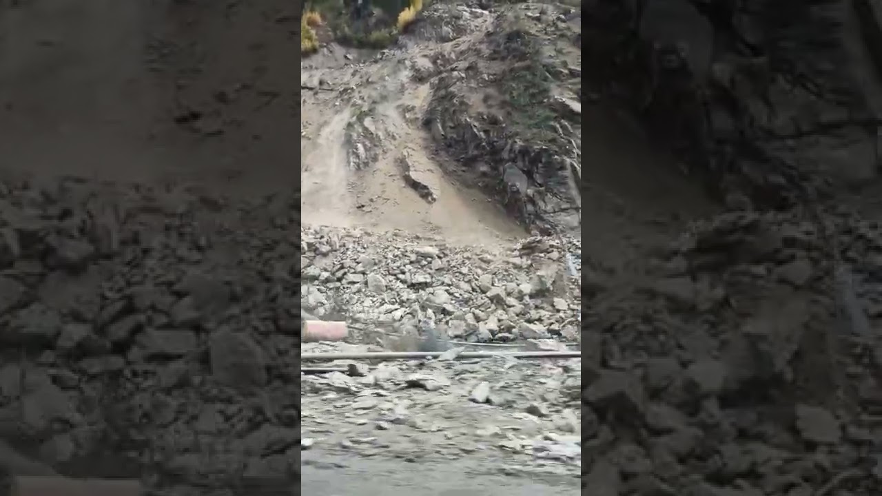 Landsliding in naran 