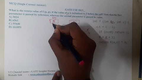 GATE CSE 2013 Q || C PROGRAMMING  ||Data Structure || GATE Insights Version: CSE