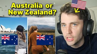 American reacts to Which country is better? Australia or New Zealand