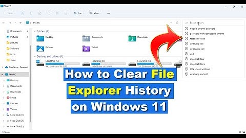 How to Clear File Explorer Search History on Windows 11