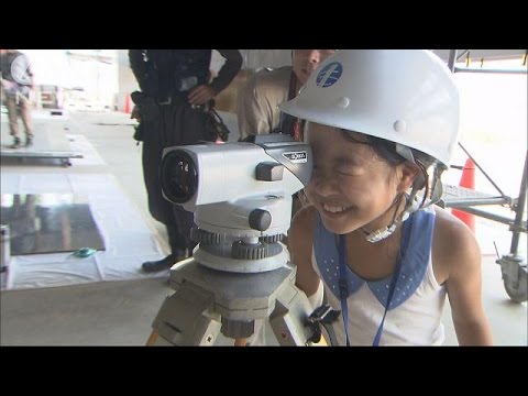 建設業界　初の女子小中学生限定の見学会を開催(15/07/26)