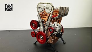 4-Cylinders Engine Build - Working Model