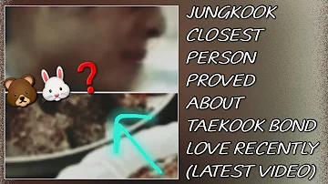 OMG!😱💋Jungkook Closest Person Proved About Taekook Bond Love Recently(Latest)#taehyung#jungkook#bts