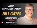 ENGLISH SPEECH | BILL GATES: Harvard Commencement Address (English Subtitles)