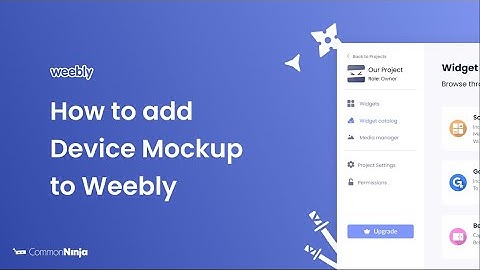How to add a Device Mockup to Weebly