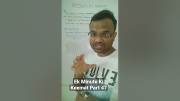 Ek Minute Ki Keemat Part 47| Learn important Concepts through Questions in 1 minute!