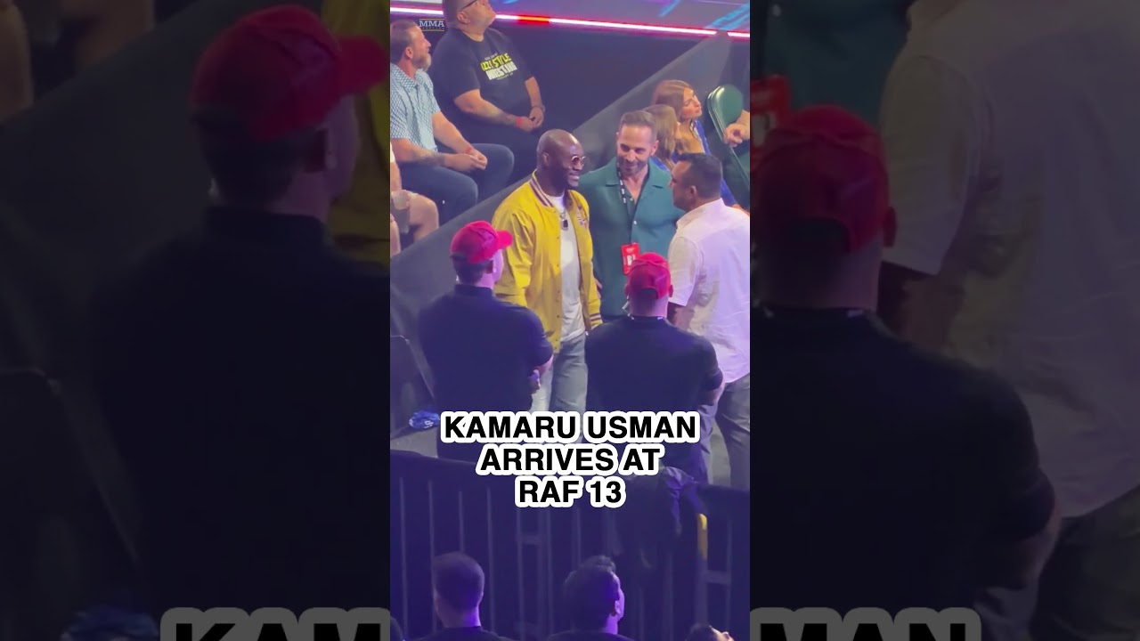 Kamaru Usman ARRIVES for Colby Covington vs. Belal Muhammad, RAF 13 | MMA Fighting