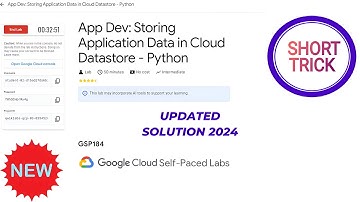 App Dev: Storing Application Data in Cloud Datastore - Python || 2024 || #GSP184 #qwiklabs