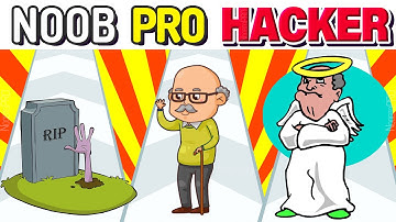 👵🔥 Run of Life - NOOB vs PRO vs HACKER [Funny Gameplay]