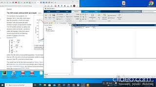 Matlab code of SIR model(vidéo1)