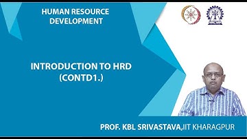 Lecture 2 : Introduction to HRD (Contd.)
