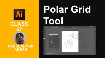 Adobe Illustrator Class 67 Polar Grid Tool | Urdu
