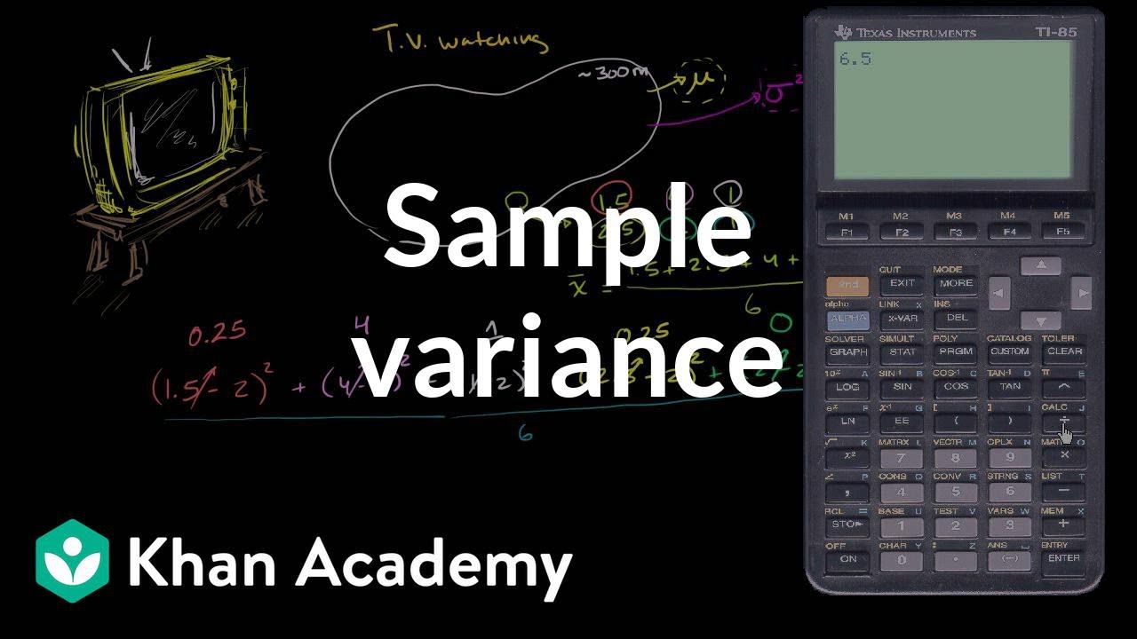 Sample variance | Descriptive statistics | Probability and Statistics | Khan Academy
