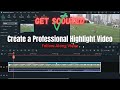 How to make a professional footballsoccer highlight  followalong