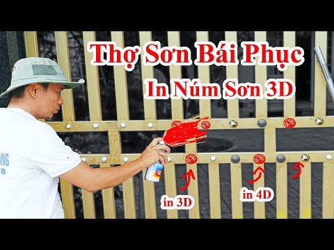 1 Người Thợ Lâu Năm Cũng Bái Phục Với Công Nghệ In Sơn 3D Siêu Nhanh Này/ Cách Sơn Núm Cửa Sắt Nhanh