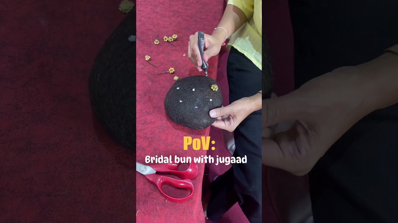 Bridal bun with easy tricks 