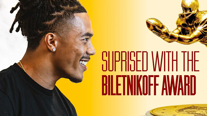 The moment Makai Lemon won the Biletnikoff Award