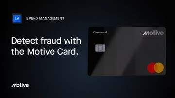 Detect Fraud with the Motive Card