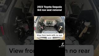2023 Toyota Sequoia 3rd row seat removal. First publish  perform at your own risk
