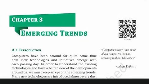 Emerging Trends Class 11 Computer Science / IP
