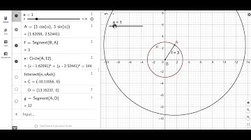 Enkelvoudig schuifkrukmechanisme met GeoGebra
