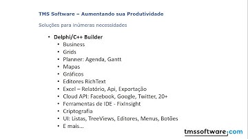 Introduction to TMS Software products: TMS Business, Aurelius, XData, Scripter