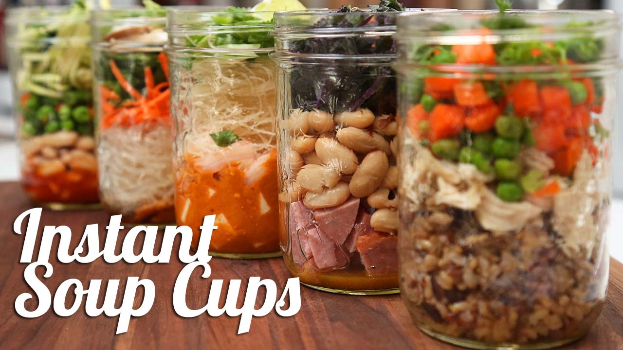 Mason Jar Soups (15 minute Meal Prep, No-Cook Soups)