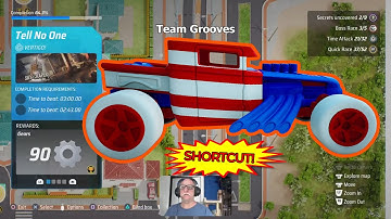 62 Tell No One "Vertigo!" Time Attack SHORTCUT Skyscraper track Hot Wheels Unleashed