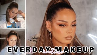 SWITCHED UP MY MAKEUP ROUTINE- FOX EYES AND FLUFFY BROWS | EVERYDAY MAKEUP 2020