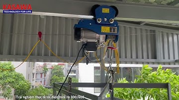 Vận hành thực tế Máy tời điện 200kg - 400kg, tời mini Hr300/600 giá rẻ, điện một pha 220V | Kasawa