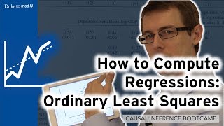 How to Compute Regressions: Ordinary Least Squares (OLS): Causal Inference Bootcamp