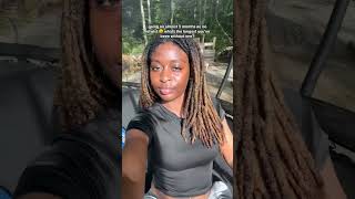 What’s longest you’ve been without a retwist? 😭 #locs #locjourney #naturalhair #shorts #haircare