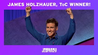 James Holzhauer Wins the 2019 Tournament of Champions | JEOPARDY!